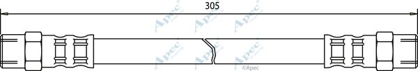 APEC BRAKING Тормозной шланг HOS3184